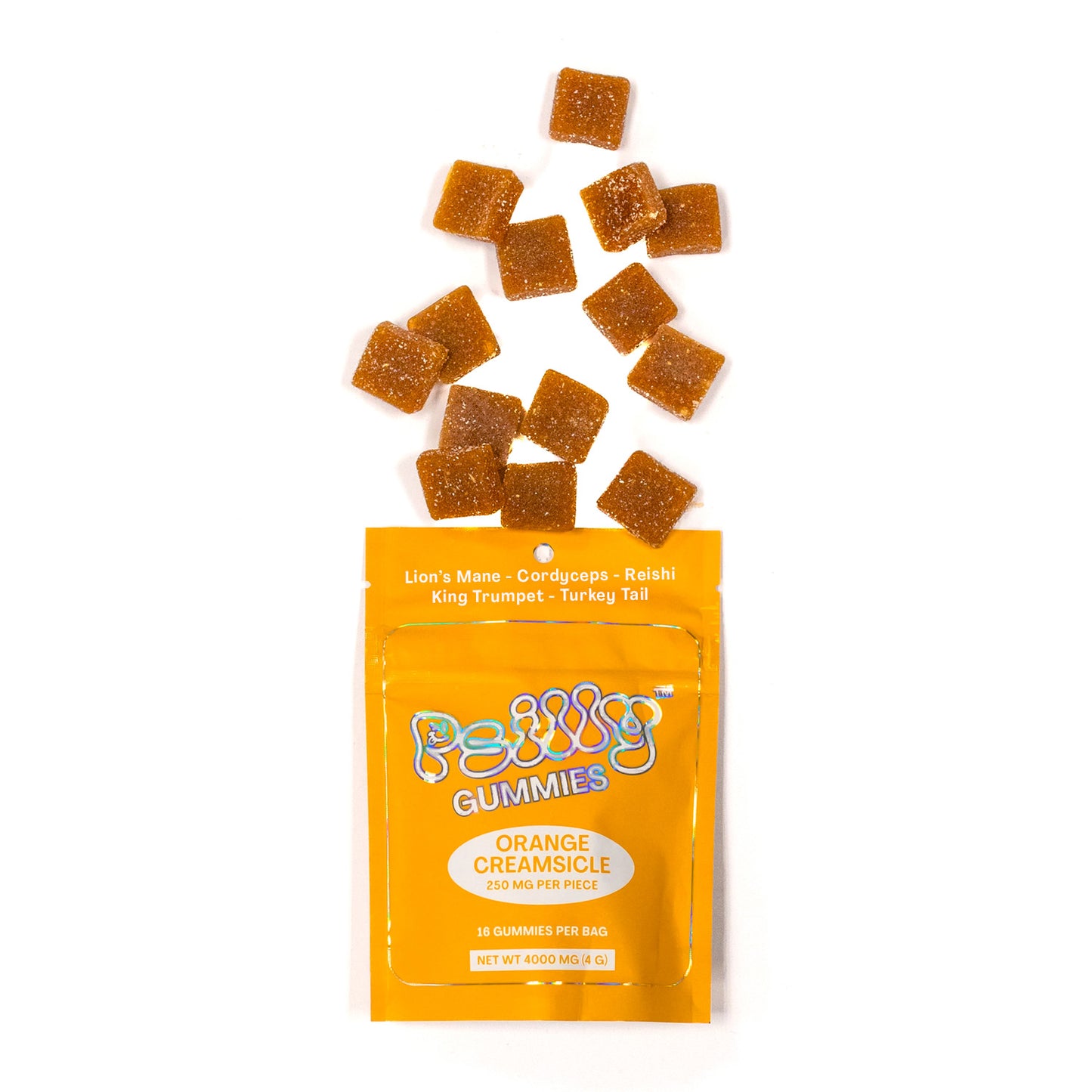 Orange Creamsicle Mushroom Gummies (250mg each)