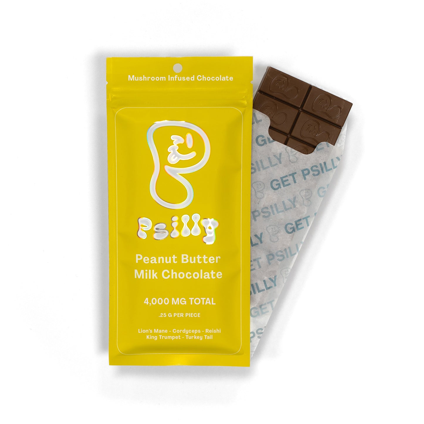 Milk Chocolate Peanut Butter Mushroom Bar (4000mg)